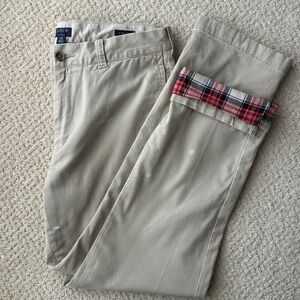 Men’s JCrew Flex Straight Chino Pant, Cotton Lined
